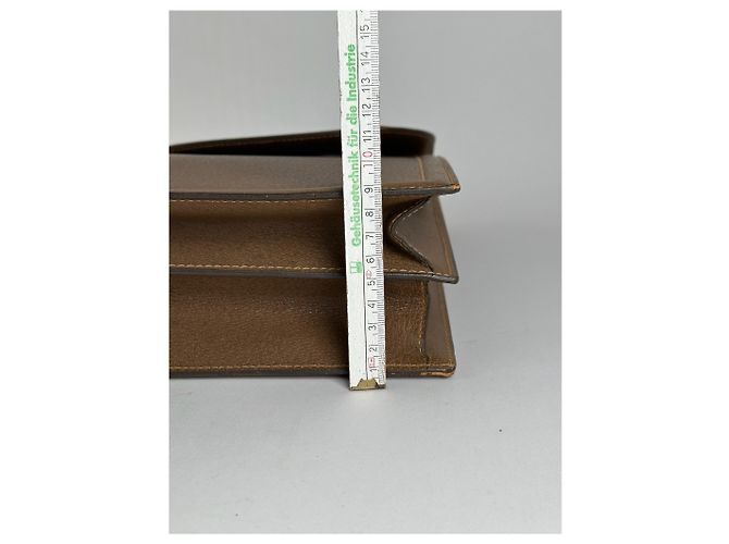Valigetta in pelle vintage Gucci marrone - vista 7