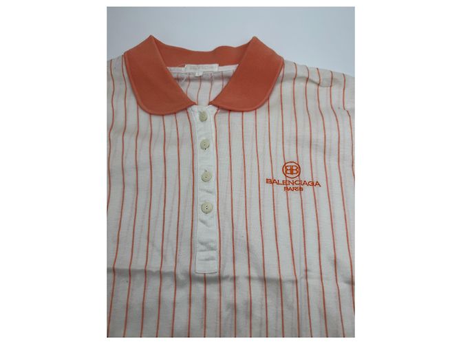 Set gemello vintage Balenciaga arancione e bianco L - vista 5