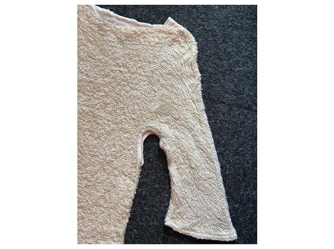 Autre Marque Vestido Guy Paulin Collector Eggshell Lino y Algodón Blanco roto - vista 10