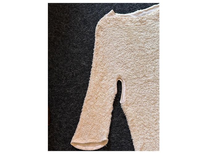 Autre Marque Vestido Guy Paulin Collector Eggshell Lino y Algodón Blanco roto - vista 11