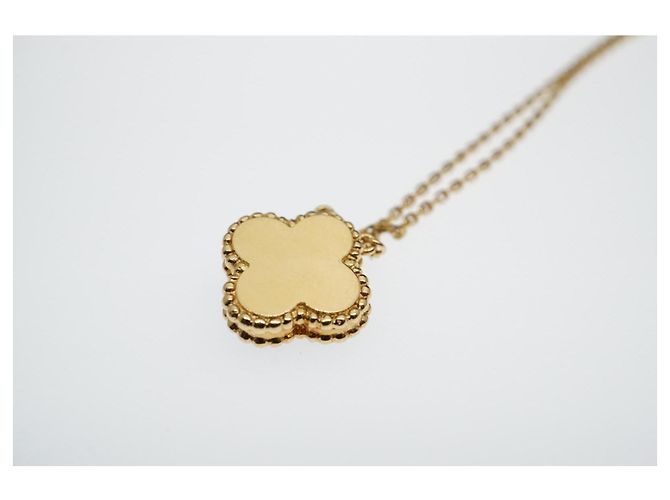 Van Cleef & Arpels Pendente festivo Vintage Alhambra 2023 - Collana in oro rosa e ossidiana - vista 5