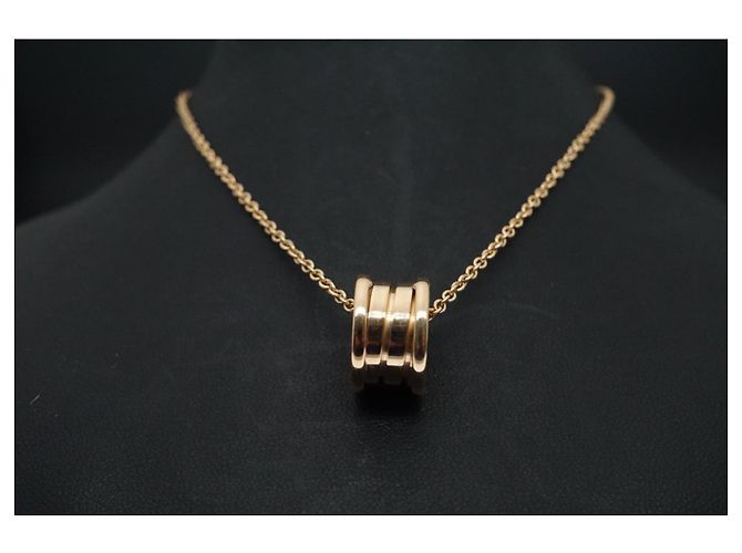Bulgari Collana B.zero1 in oro rosa 18 carati Gold hardware - vista 9
