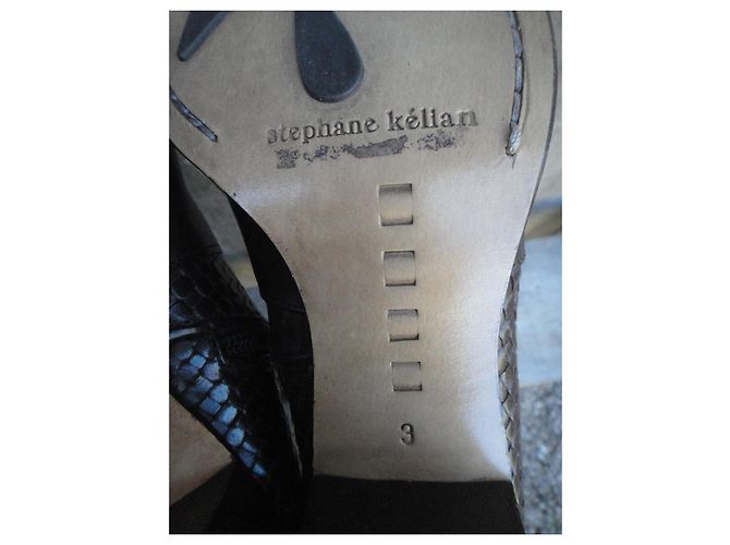 Botas Stéphane Kelian de cuero trenzado marrón oscuro - vista 7