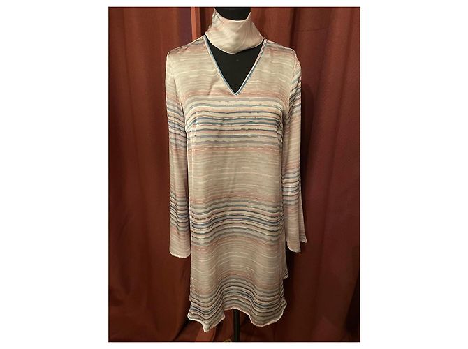 TRUSSARDI Kleid elegante leicht mit feinen Streifenmuster neu - Ansicht 11