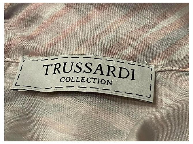 TRUSSARDI Kleid elegante leicht mit feinen Streifenmuster neu - Ansicht 2