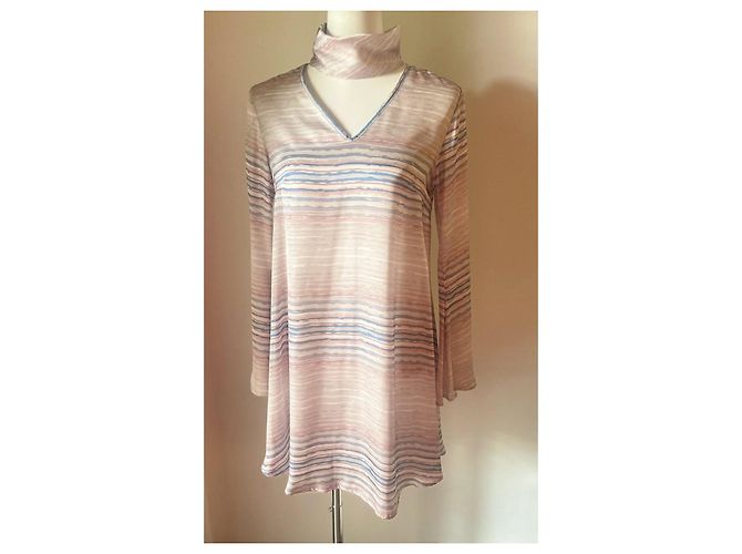 TRUSSARDI Kleid elegante leicht mit feinen Streifenmuster neu - Ansicht 4