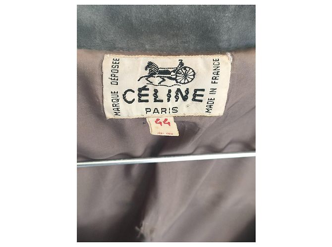 Trenchcoat der 70er Jahre CÉLINE Blau - Ansicht 2