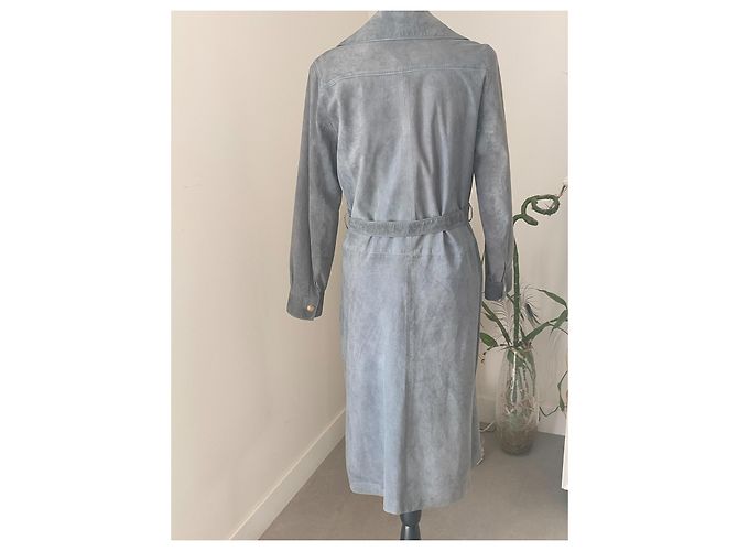Trenchcoat der 70er Jahre CÉLINE Blau - Ansicht 4