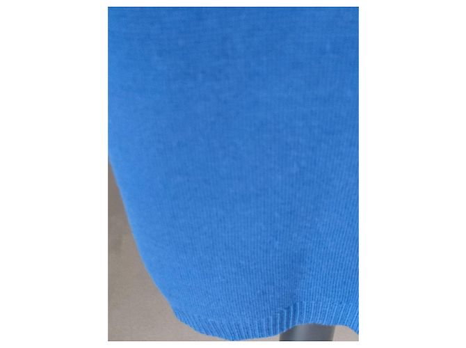 Abito in lana blu e nero Yves Saint Laurent - vista 10