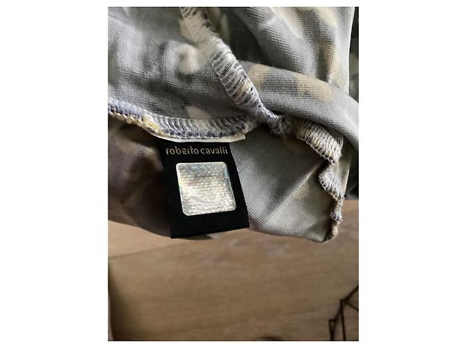 Just Cavalli Kleid mit Blumenmuster blau aus Viskose Mehrfarben - Ansicht 5