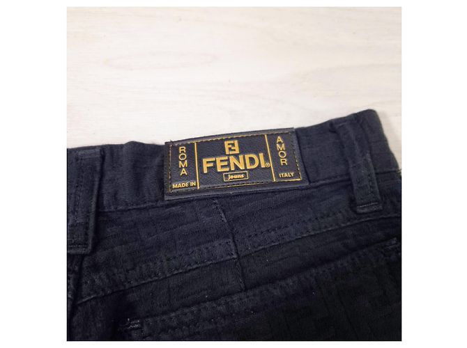 Fendi pantaloni vintage 1990s Nero - vista 3