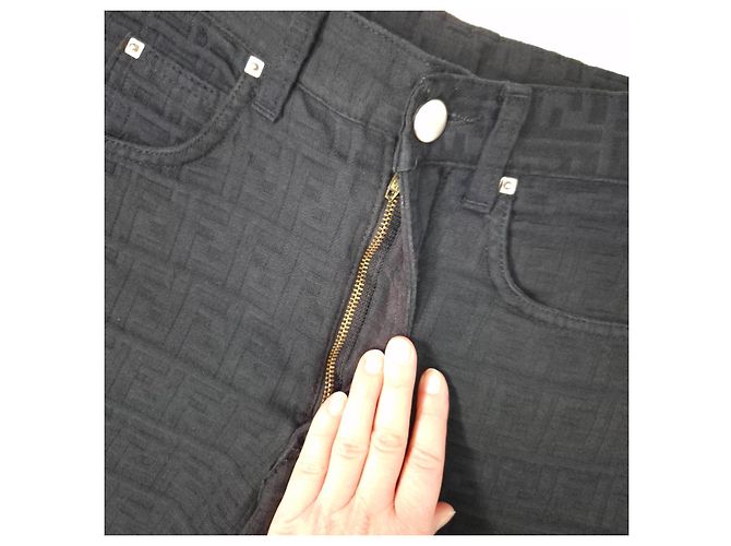Fendi pantaloni vintage 1990s Nero - vista 4