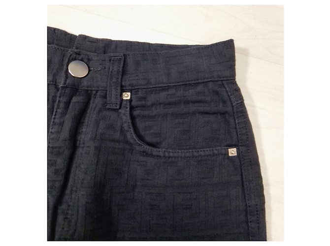 Fendi pantaloni vintage 1990s Nero - vista 6