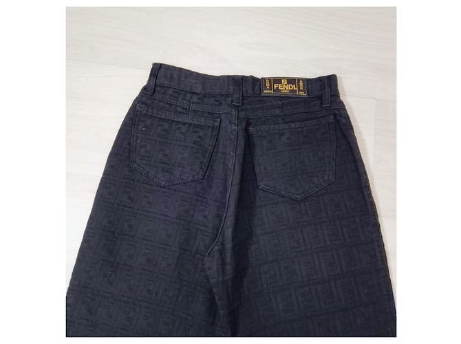 Fendi pantaloni vintage 1990s Nero - vista 7