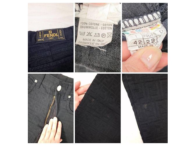 Fendi pantaloni vintage 1990s Nero - vista 8