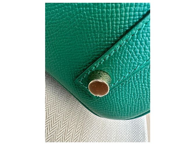 Hermès Birkin 30 Verde e Dourado Couro - vista 6