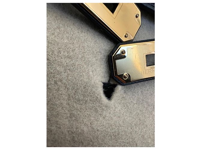 Hermès Birkin 35 in pelle Togo nera con finiture oro Nero - vista 4