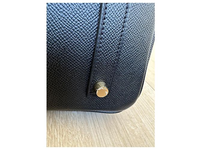 Hermès Birkin 35 in pelle Togo nera con finiture oro Nero - vista 6