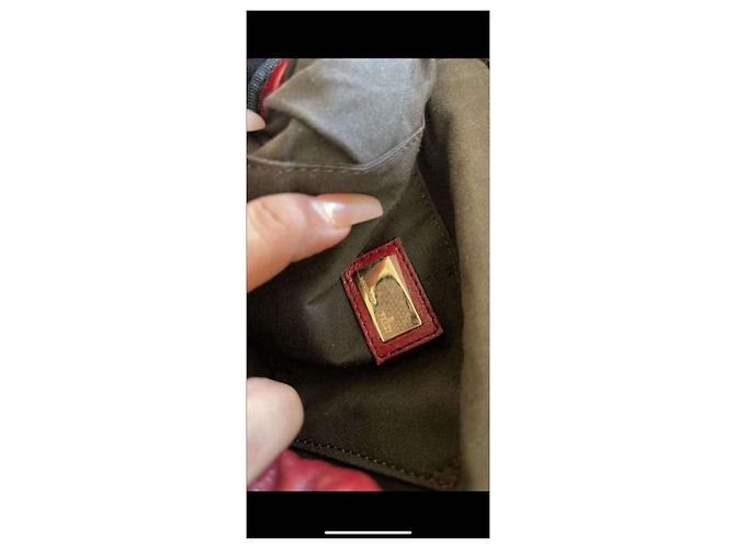 Chef Fendi Handtasche aus Leder Rot - Ansicht 3