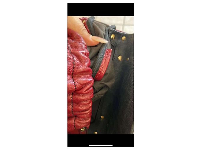 Chef Fendi Handtasche aus Leder Rot - Ansicht 4