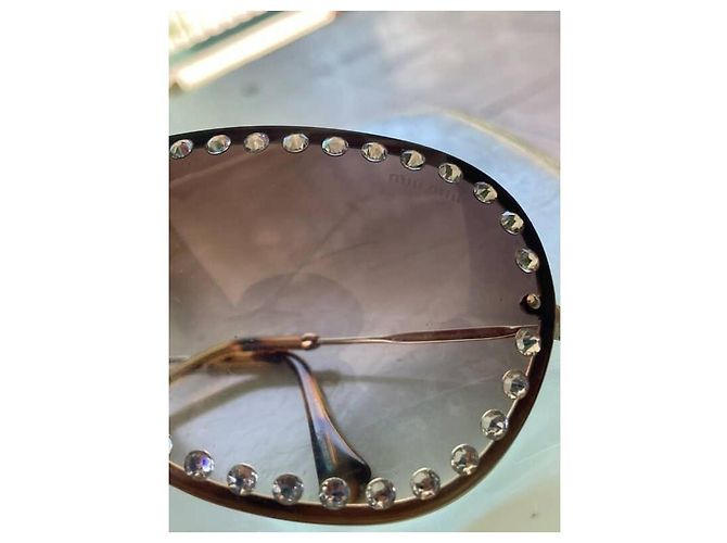 Miu Miu Menta MU51VS 40ZVN6S1 Gold hardware - vista 4