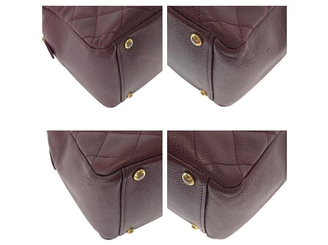 2.55 Chanel Caviar-Leder Matelassé Kettentasche Weiß - Ansicht 3