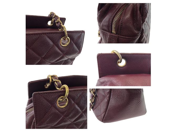 2.55 Chanel Caviar-Leder Matelassé Kettentasche Weiß - Ansicht 5