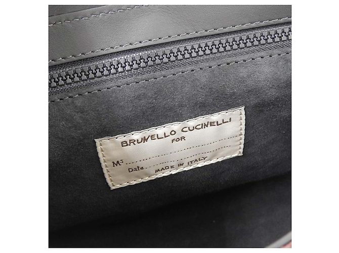 Bolsa Clutch 2WAY em Couro de Python Brunello Cucinelli - vista 6