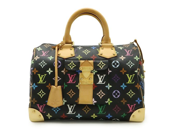 Louis Vuitton Monogram Multicolore Speedy 30 Handbag Black Multiple colors - view 2