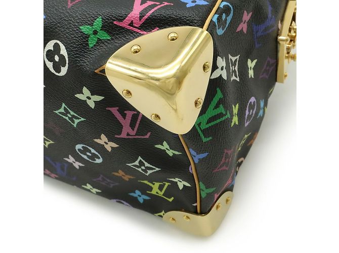 Louis Vuitton Monogram Multicolore Speedy 30 Handbag Black Multiple colors - view 4