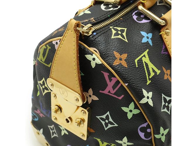Louis Vuitton Monogram Multicolore Speedy 30 Handbag Black Multiple colors - view 6