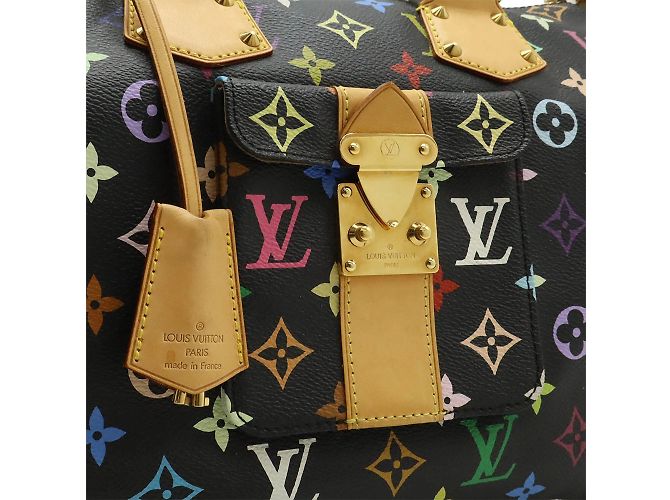 Louis Vuitton Monogram Multicolore Speedy 30 Handbag Black Multiple colors - view 9
