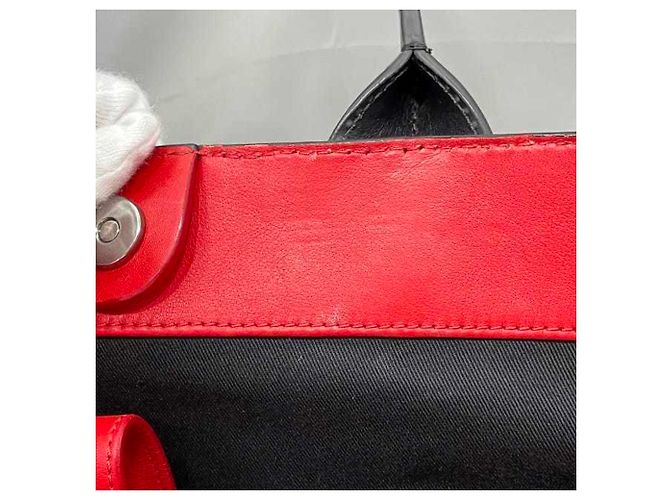 Borsa Tote 2 in 1 Christian Louboutin Nero Rosso - vista 10