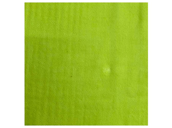 Hermès Stola in cashmere e lana verde chiaro Hermes - vista 9