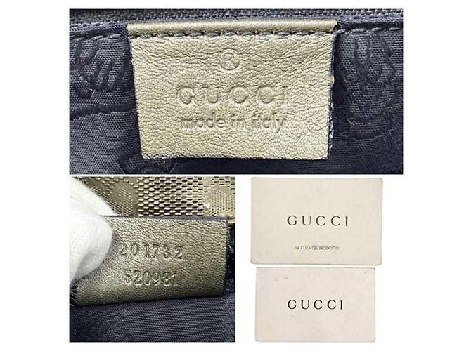 Borsa a spalla Gucci verde e khaki Cachi - vista 10