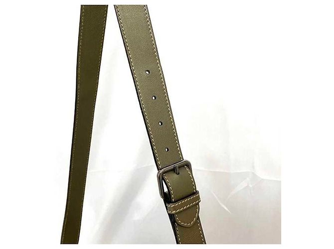 Borsa a spalla Gucci verde e khaki Cachi - vista 11