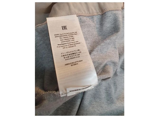 Vestido Diesel gris de algodón oversize - vista 8