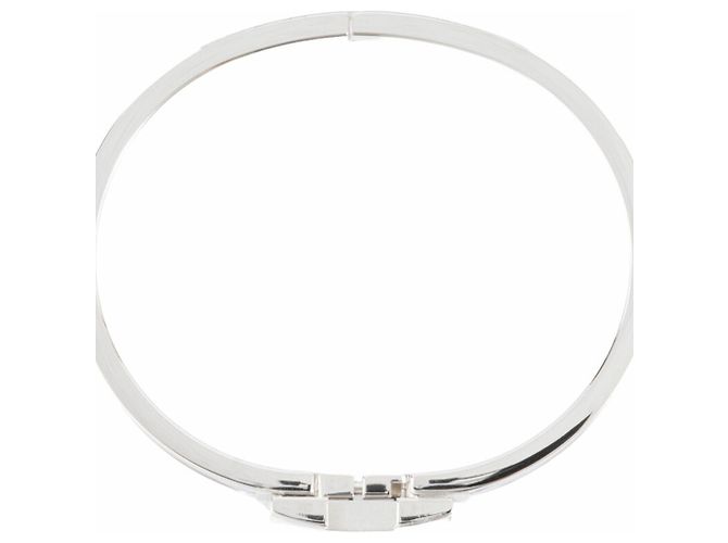 Hermès Hermes Emaille Charm-Armband Schwarz Silber - Ansicht 8