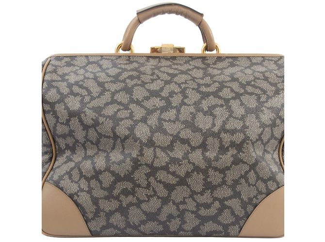 Bolso Doctor Bag Yves Saint Laurent Castaño Beige - vista 2