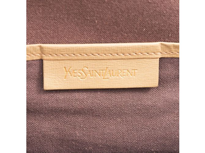 Bolso Doctor Bag Yves Saint Laurent Castaño Beige - vista 8