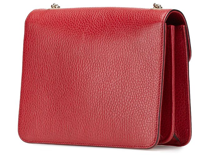 Gucci Rosso Piccolo Dollaro Pelle di Vitello Interlocking G Crossbody - vista 2