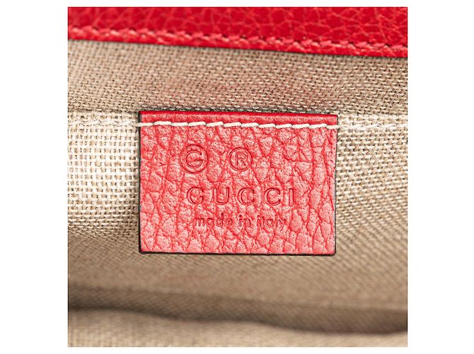 Gucci Rosso Piccolo Dollaro Pelle di Vitello Interlocking G Crossbody - vista 5