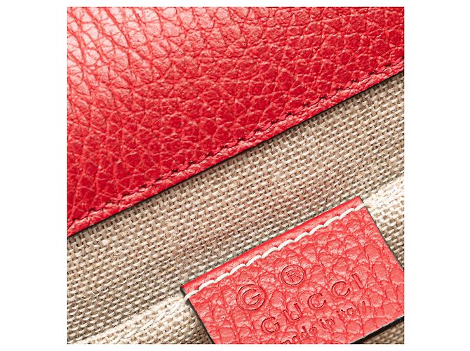 Gucci Rosso Piccolo Dollaro Pelle di Vitello Interlocking G Crossbody - vista 7