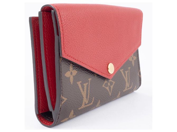 Portafoglio Pallas Compact Bi-fold di Louis Vuitton Marrone Rosso - vista 3