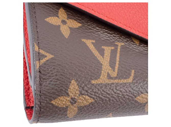 Portafoglio Pallas Compact Bi-fold di Louis Vuitton Marrone Rosso - vista 4