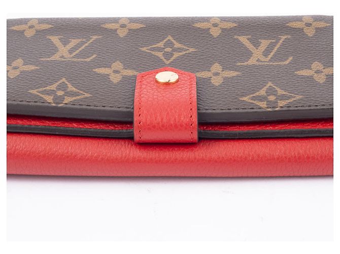 Portafoglio Pallas Compact Bi-fold di Louis Vuitton Marrone Rosso - vista 7