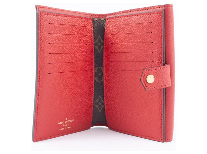 Portafoglio Pallas Compact Bi-fold di Louis Vuitton Marrone Rosso - vista 9