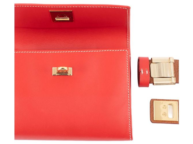 Marsupio Gancini Salvatore Ferragamo Rosso - vista 7
