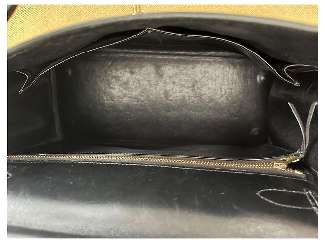 Hermès Kelly 28 – Scatola nera – 1955 – Metallo dorato – Pezzo raro Nero - vista 18