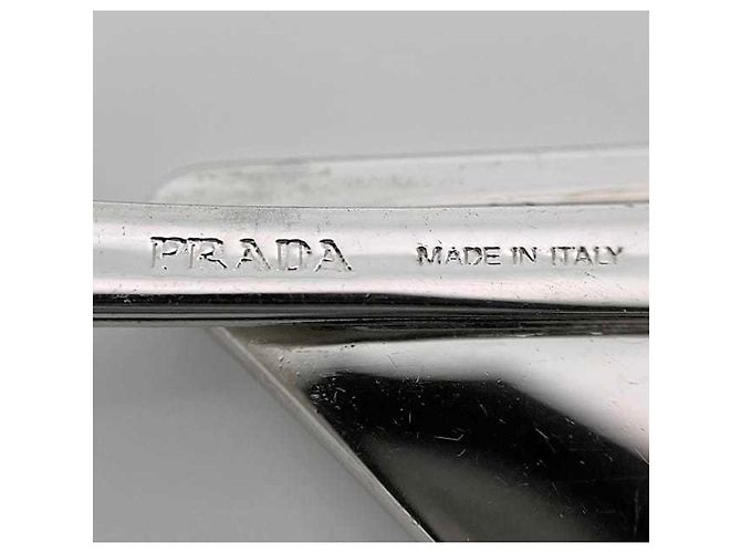 Prada Haarspange in Rot und Silber - Ansicht 9